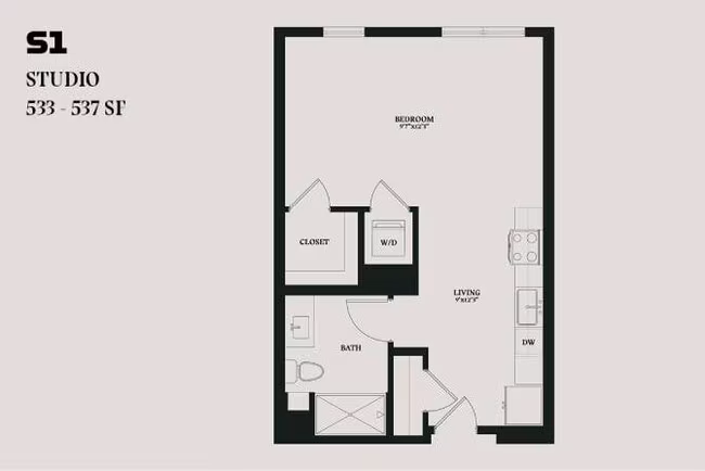 Alba Studio S1 360 floor plan